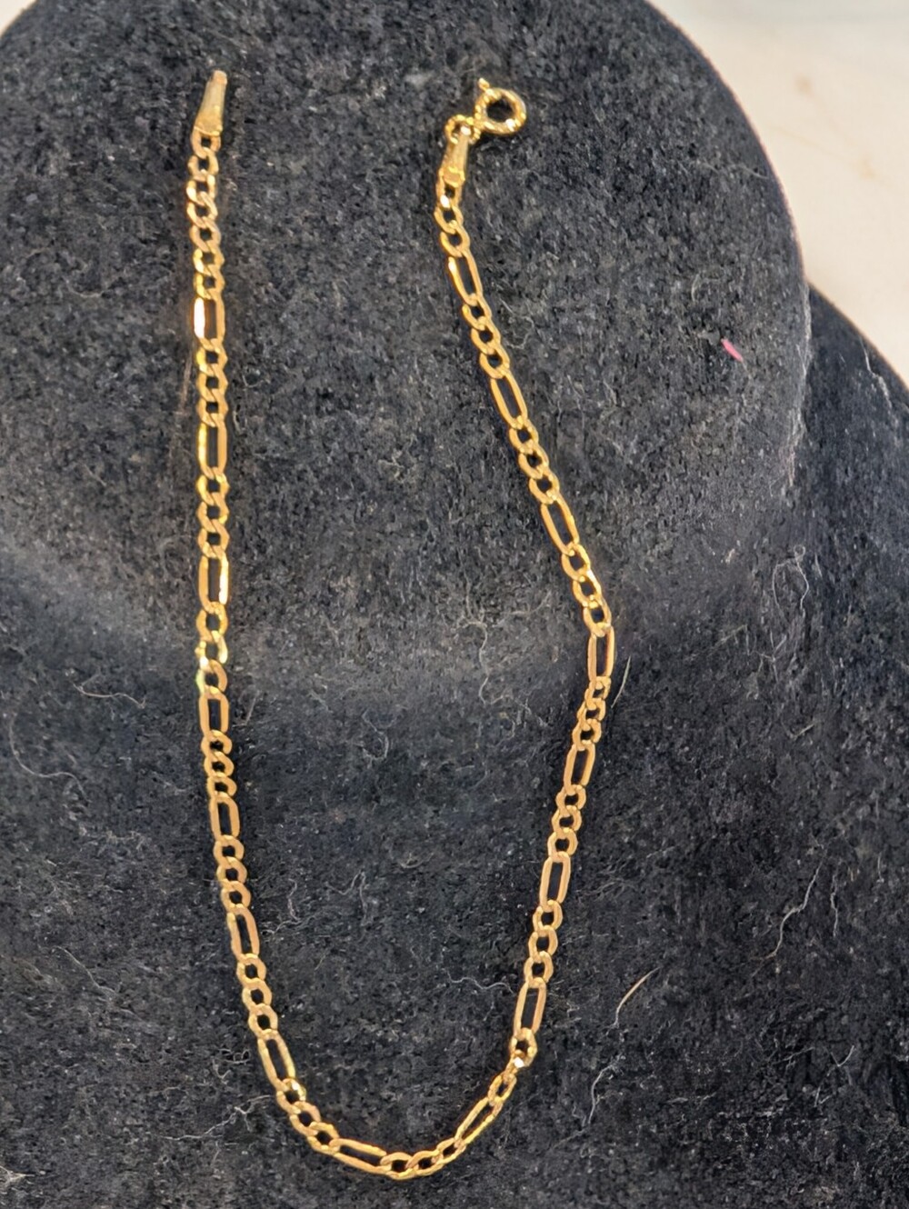 10k Gold Figaro Anklet 9.5-in.